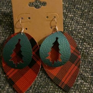 Christmas Faux Leather earrings